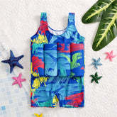 Boys Buoyancy Swimsuit – Kids' Summer Floating Rash Guard Swimwear